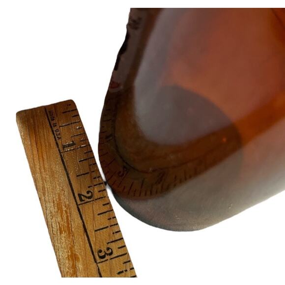 Vintage Glass Bottle Lot 4 Brown Clear Blue Apothecary Scientist Decor Alchemist - Picture 8 of 10